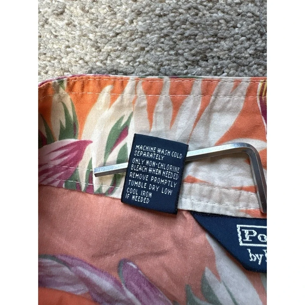 Polo Ralph Lauren Men's 30 Vintage Swim Trunks Board Shorts Hawaiian Tropical‎